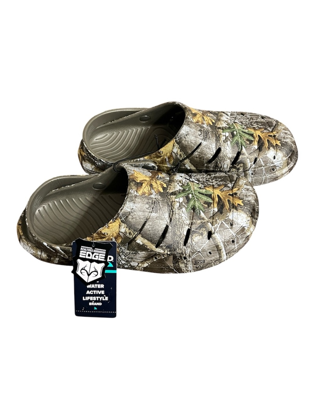 Rugged Shark Big Boys Eva Camouflage Print Lightweight Versatile Clogs Size 6